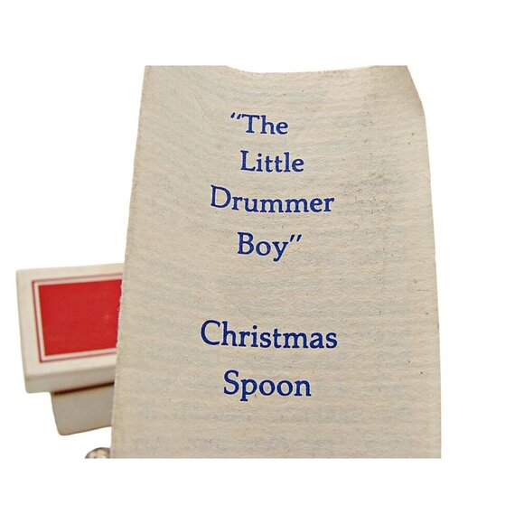 Reed and Barton Silver Spoon Vintage The Little Drummer Boy Christmas w/ Box 80s - Picture 2 of 9
